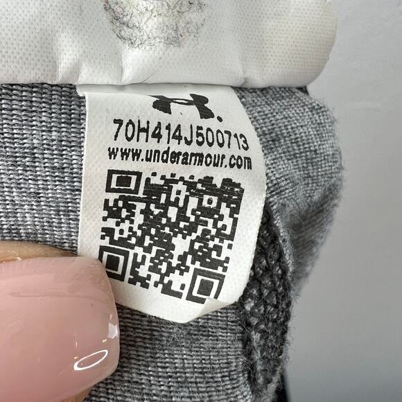 Under Armour Gray Yoga Leggings Elastic Waist Pull On Performance Size M Medium - Picture 6 of 7